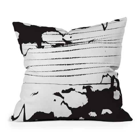 Julia Da Rocha Inkblot Outdoor Throw Pillow