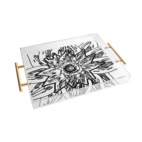Julia Da Rocha Negra Flor Acrylic Tray