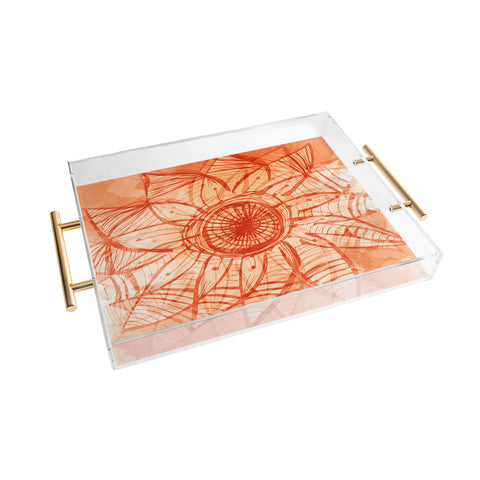 Julia Da Rocha Watercolor Sol Acrylic Tray