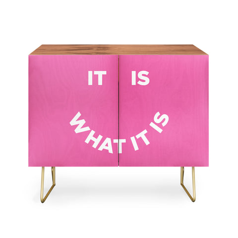 Julia Walck It Is What It Is Pink Credenza