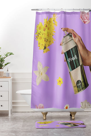 Julia Walck Spring Cleaning I Shower Curtain And Mat