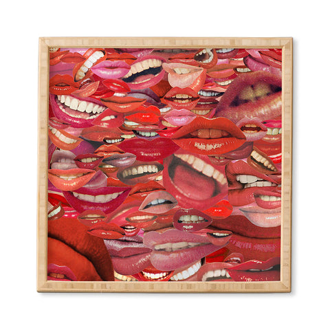 Julia Walck The Word on Everyones Lips Framed Wall Art