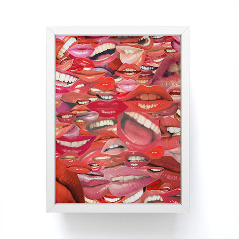 Julia Walck The Word on Everyones Lips Framed Mini Art Print