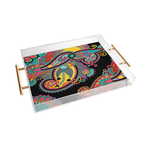Juliana Curi Black India Acrylic Tray