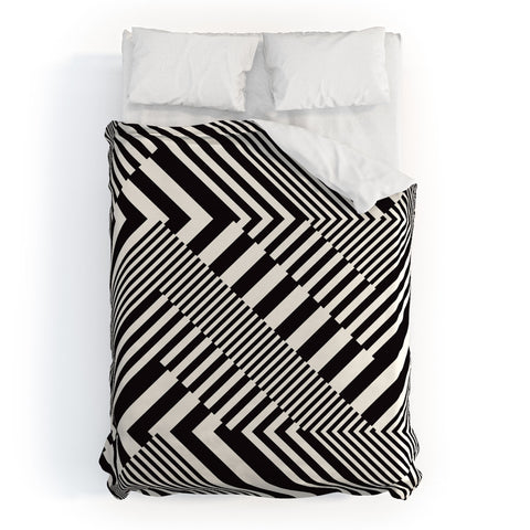Juliana Curi Blackwhite Stripes Duvet Cover
