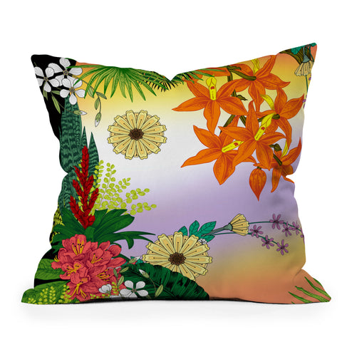 Juliana Curi Bothanical2 Outdoor Throw Pillow