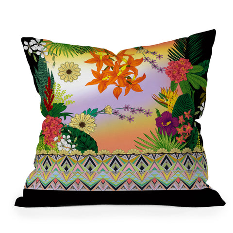 Juliana Curi Bothanical3 Outdoor Throw Pillow