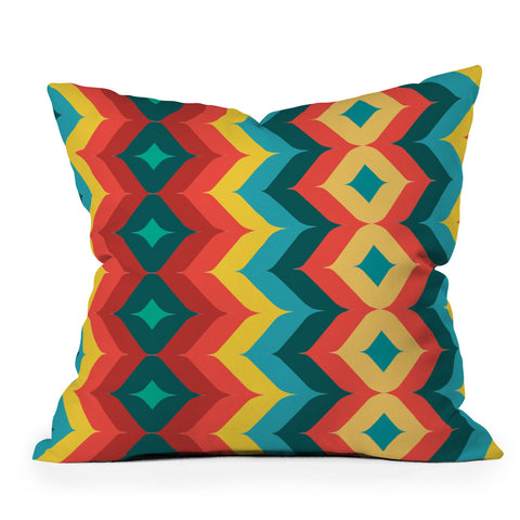 Juliana Curi Chevron 4 Outdoor Throw Pillow