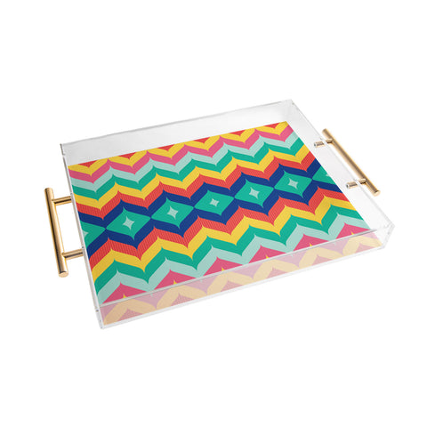 Juliana Curi Chevron 5 Acrylic Tray
