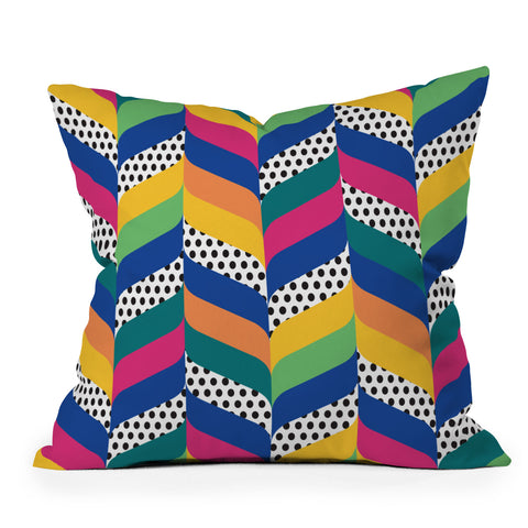 Juliana Curi Chevron 6 Outdoor Throw Pillow