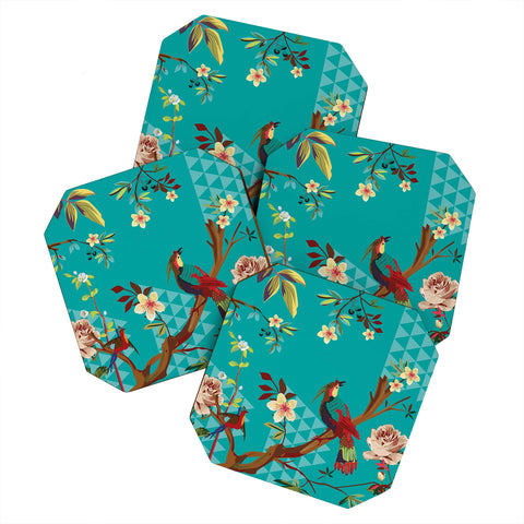 Juliana Curi Chinese Bird Coaster Set