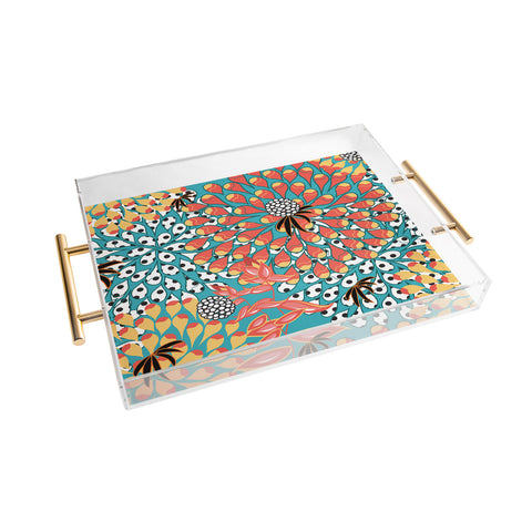 Juliana Curi Flower Dots 1 Acrylic Tray