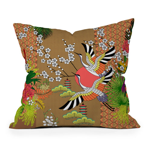 Juliana Curi Grou2 Outdoor Throw Pillow