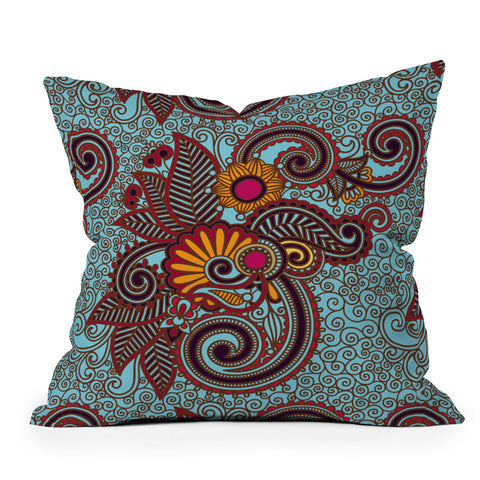 Juliana Curi India 3 Outdoor Throw Pillow