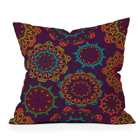 Juliana Curi India 4 Outdoor Throw Pillow