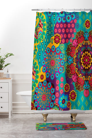 Juliana Curi Indu2 Shower Curtain And Mat