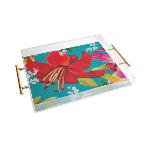 Juliana Curi Mix Flower 1 Acrylic Tray