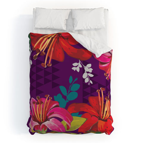 Juliana Curi Mix Flower 3 Duvet Cover