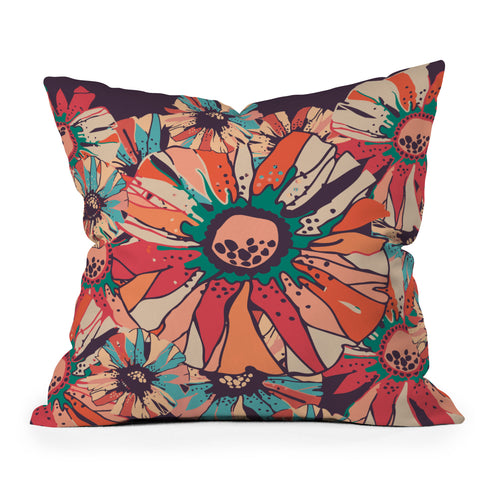 Juliana Curi Natural Flower Outdoor Throw Pillow