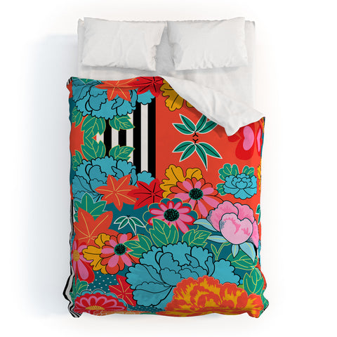 Juliana Curi Navy Modern Duvet Cover