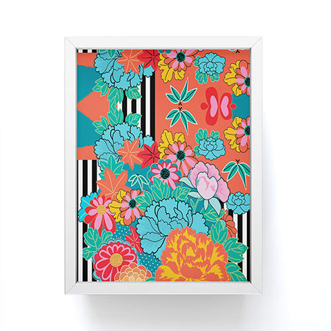 Juliana Curi Navy Modern Framed Mini Art Print