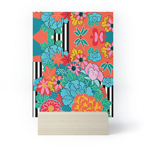 Juliana Curi Navy Modern Mini Art Print