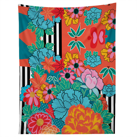 Juliana Curi Navy Modern Tapestry