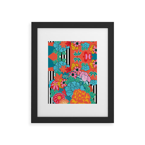 Juliana Curi Navy Modern Framed Art Print