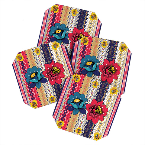 Juliana Curi Renda Flor Coaster Set