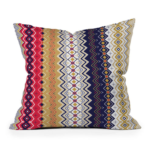 Juliana Curi Renda Pattern Outdoor Throw Pillow