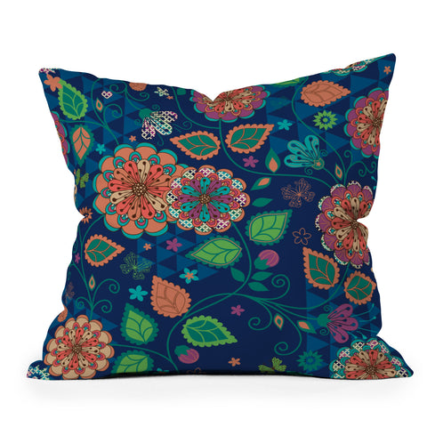 Juliana Curi Soft Flower Outdoor Throw Pillow