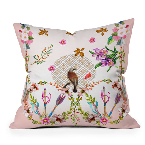 Juliana Curi wonderfulworld3 Outdoor Throw Pillow