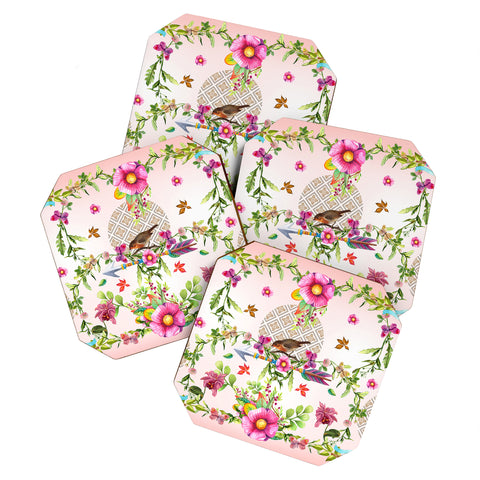 Juliana Curi wonderfulworld4 Coaster Set