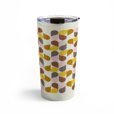 June Journal Abstract Leaves 1 Travel Mug