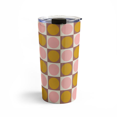 June Journal Autumn Checkerboard 29 Travel Mug