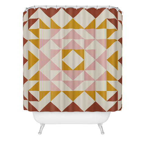 June Journal Autumn Quilt Shower Curtain