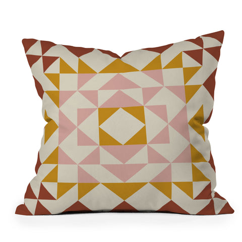 June Journal Autumn Quilt Outdoor Throw Pillow