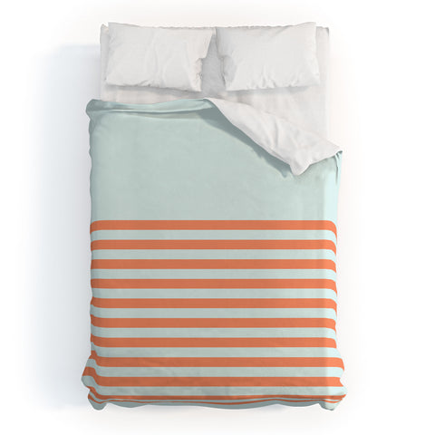 June Journal Beach Stripes 1 Duvet Cover