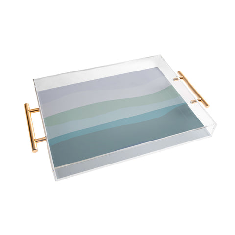 June Journal Calming Ocean Waves in Soft Du Acrylic Tray