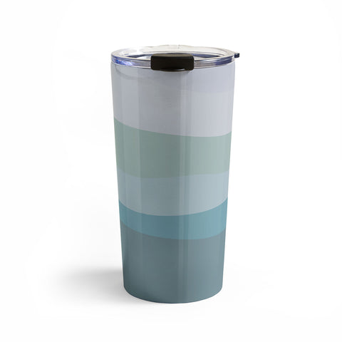 June Journal Calming Ocean Waves in Soft Du Travel Mug