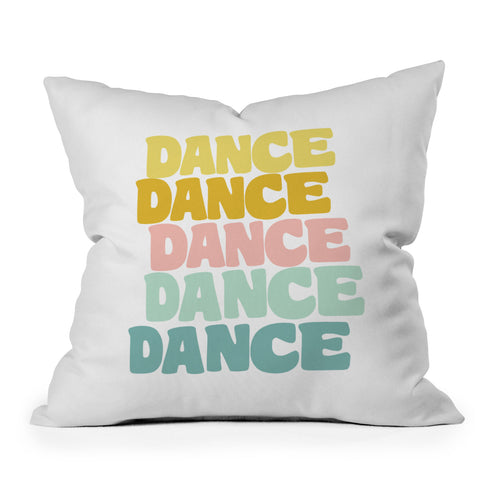 June Journal Dance in Pastel Outdoor Throw Pillow