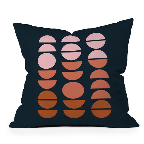 June Journal Desert Circles Outdoor Throw Pillow