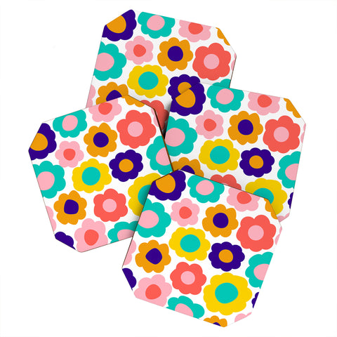 June Journal Flowers Pop Coaster Set