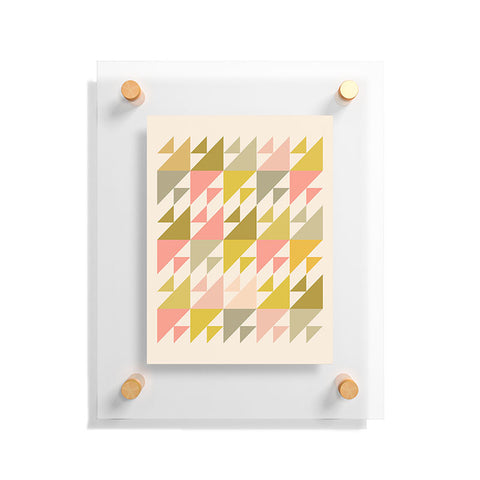 June Journal Geometric 21 in Autumn Pastels Floating Acrylic Print