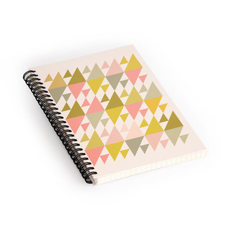 June Journal Geometric 21 in Autumn Pastels Spiral Notebook