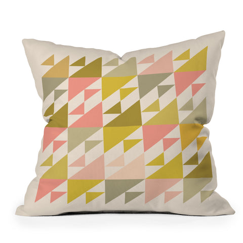 June Journal Geometric 21 in Autumn Pastels Throw Pillow