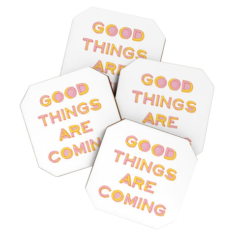 June Journal Good Things Are Coming 1 Coaster Set
