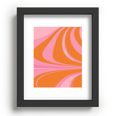 June Journal Groovy Color in Pink and Orange Recessed Framing Rectangle