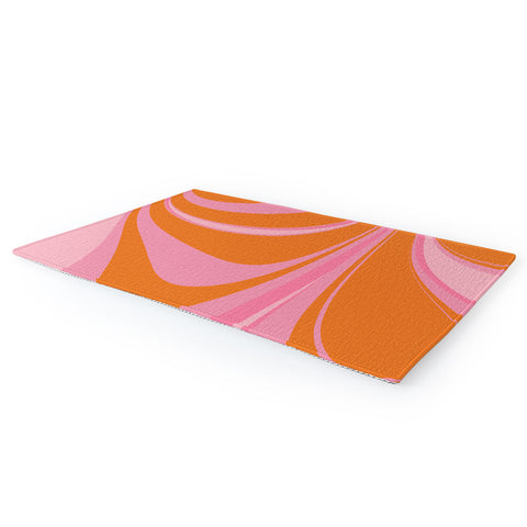 June Journal Groovy Color in Pink and Orange Area Rug