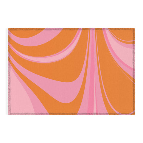 June Journal Groovy Color in Pink and Orange Outdoor Rug